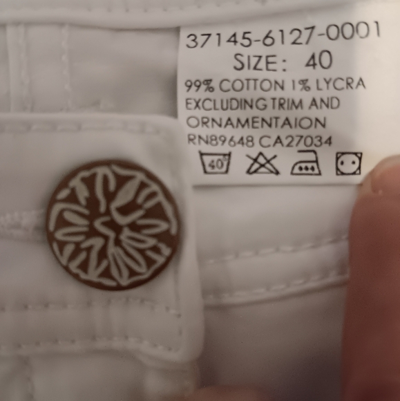 Womens Blue Willi’s Stretch Wide leg pant 40  US (10) - Picture 6 of 9